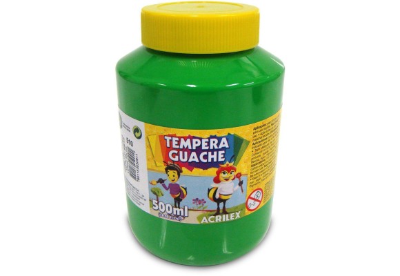 TEMPERA GUACHE ACRILEX PT 500ML VERDE