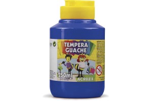 TEMPERA GUACHE ACRILEX PT 250ML AZUL