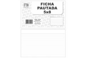 FICHA PAUTADA 5X8 PCT 100 FHS FD