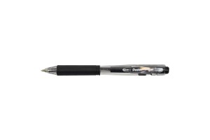 CANETA ESFEROG 0.7 RETRATIL WOW PRETA PENTEL