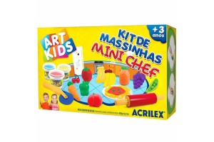 KIT MASSIINHA DE MODELAR MINI CHEF ACRILEX 450G