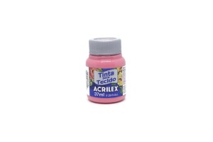 TINTA PARA TECIDO ACRILEX ROSA CHA 37ML
