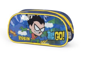 ESTOJO LUXCEL JOVENS TITANS AMARELO 1 ZIPER