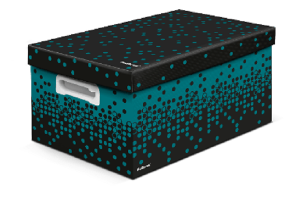 CAIXA POLIBRAS THE BEST BOX DOTS M - PRETA COM VERDE