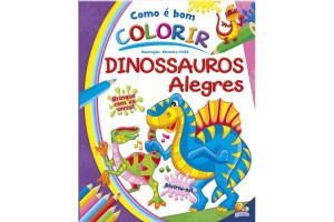 COMO E BOM COLORIR! DINOSSAUROS ALEGRES