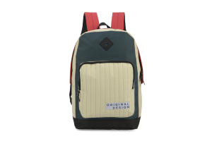 MOCHILA LUXCEL BEGE E VERDE UN