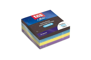 NOTA AUTOADESIVA TRIS HOLIC COSMOS 400FLS 4 CORES