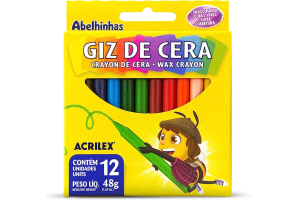 GIZ DE CERA ACRILEX COM 12 CORES