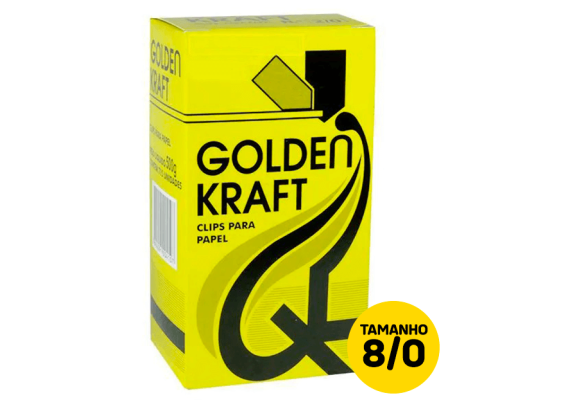 CLIPS GOLDEN KRAFT CX PEQUENA 8/0 25 UNI