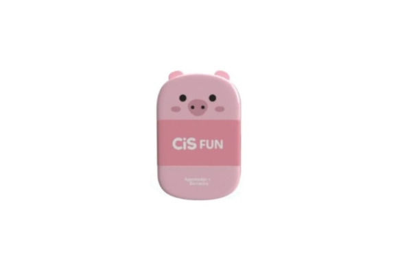APONTADOR+BORRACHA CIS FUN  BICHOS