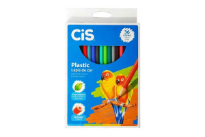 LAPIS DE COR CIS PLASTIC C/36 CORES
