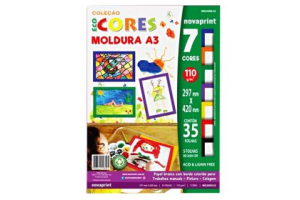ECOCORES MOLDURA 7 CORES A3 29,7X42CM 35 FLS