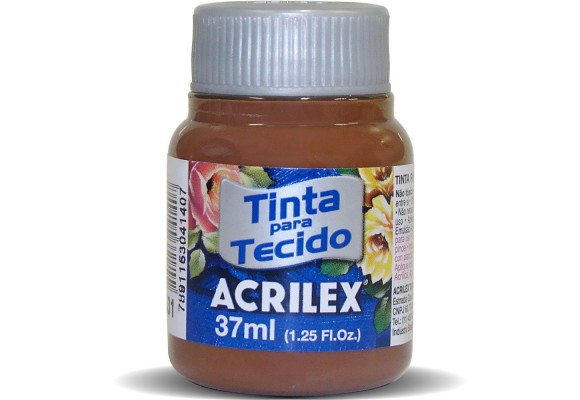 TINTA PARA TECIDO ACRILEX 37 ML MARROM